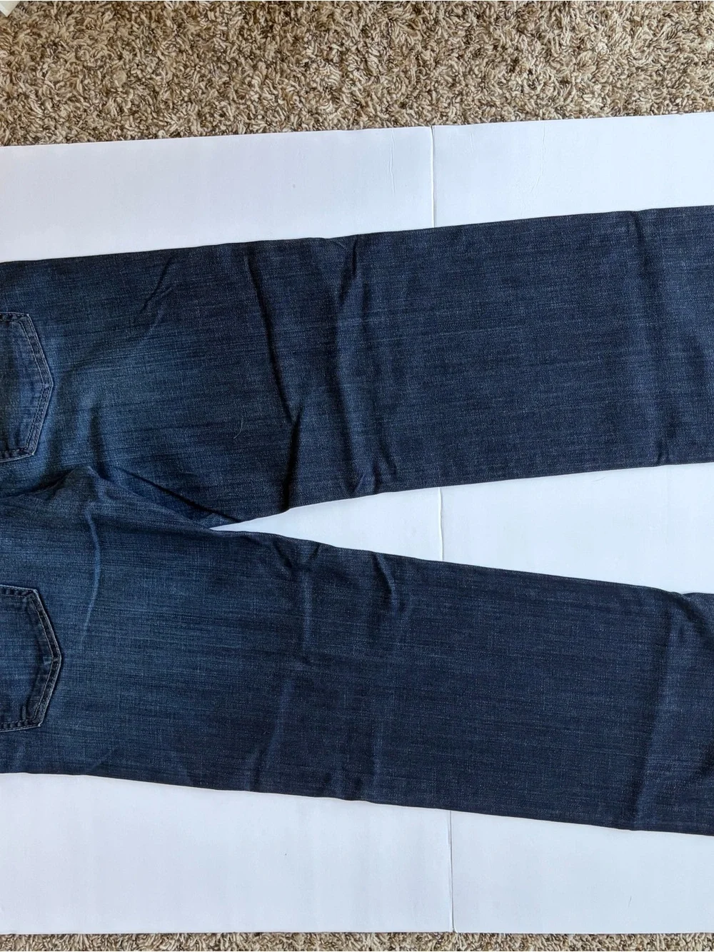 7 For All Mankind Austyn Straight Leg Jeans Dark Wash Stretch Men's 34